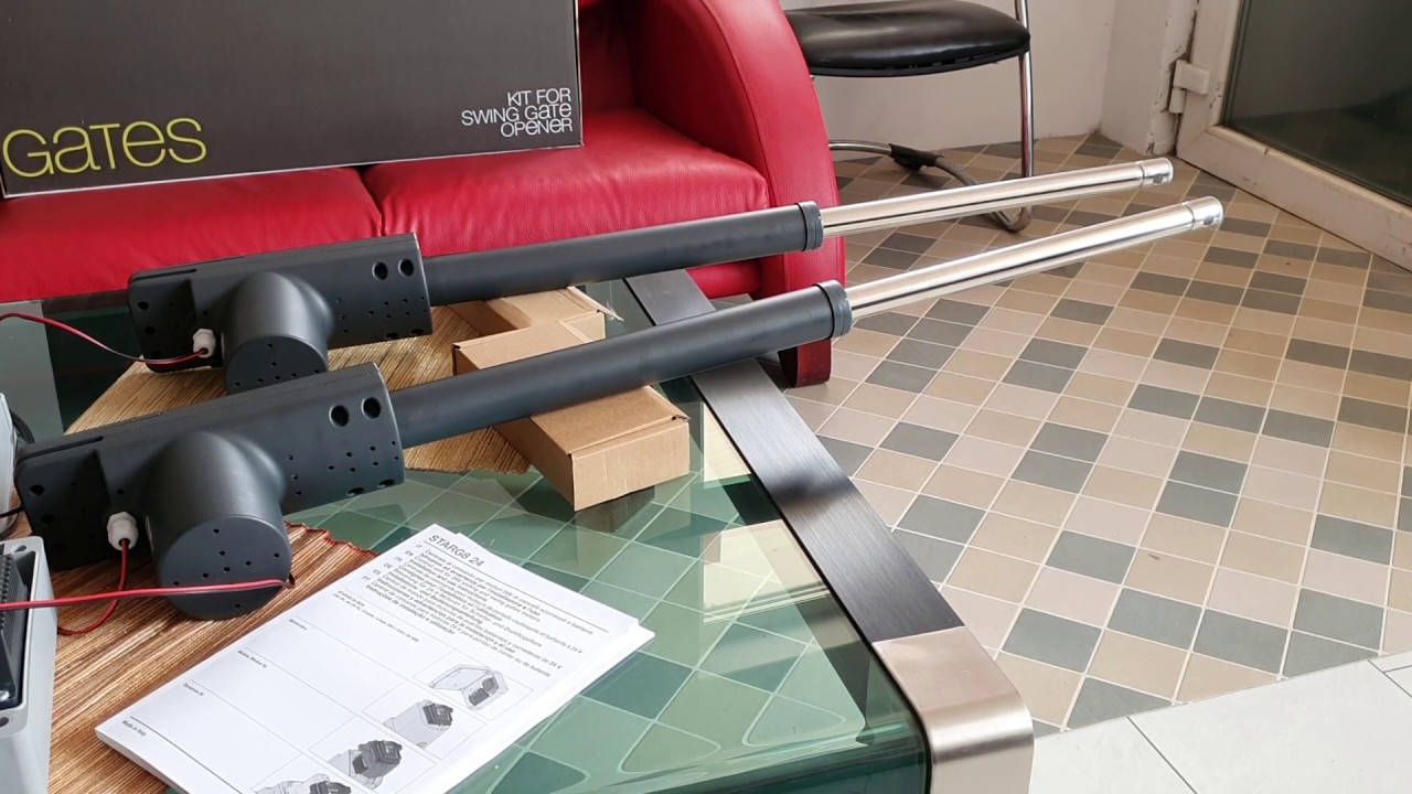 Модерна двукрила автоматика Linear400 / Linear500 24V на KingGates _ Nice