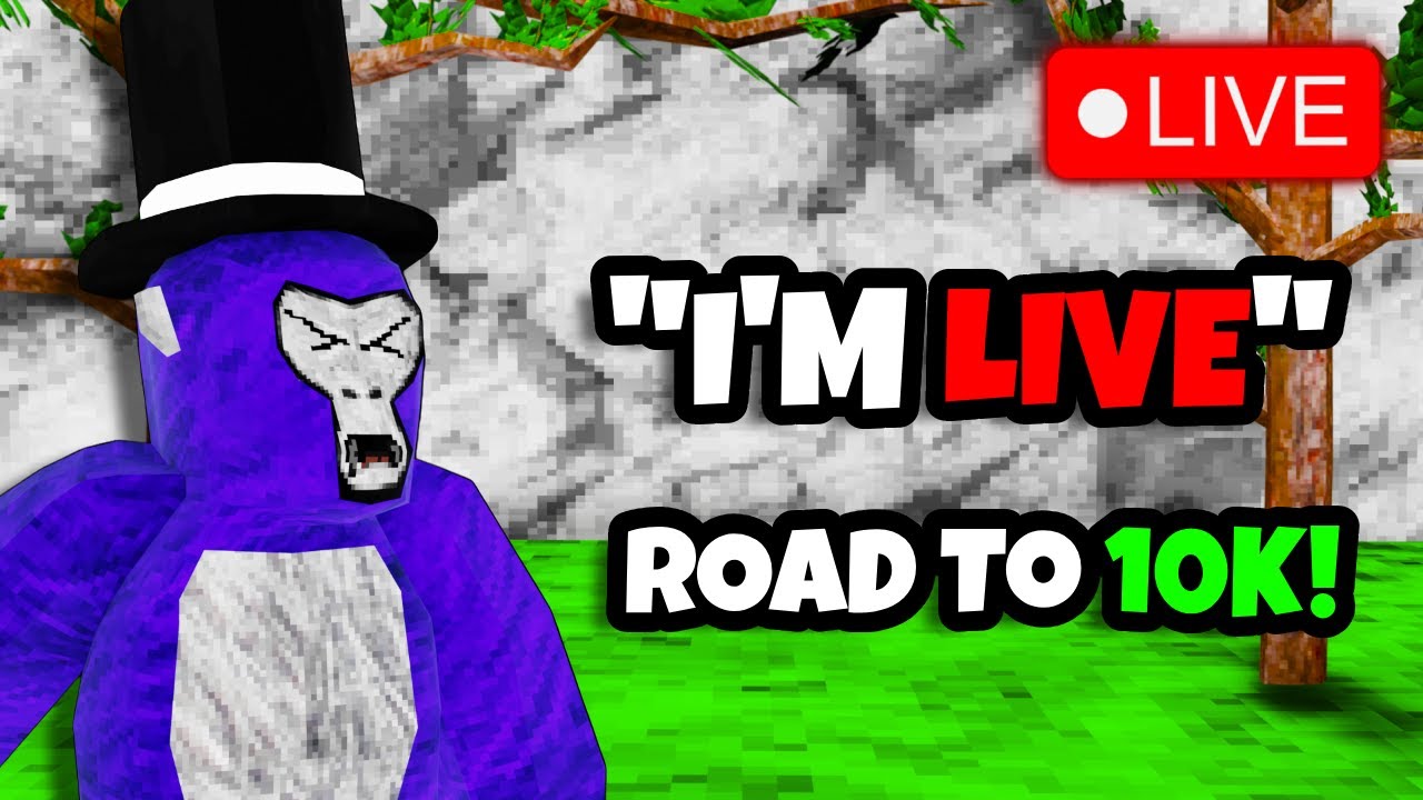 🔴 Gorilla Tag LIVE 🔴 ROAD TO 10K!