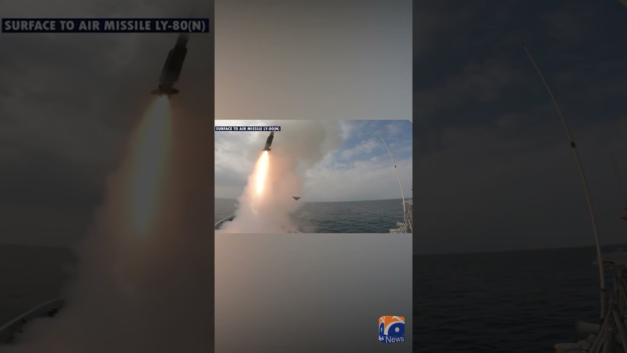 Pakistan Navy Successfully Tests Surface-to-air Missile, In Major Drill | Geo News English