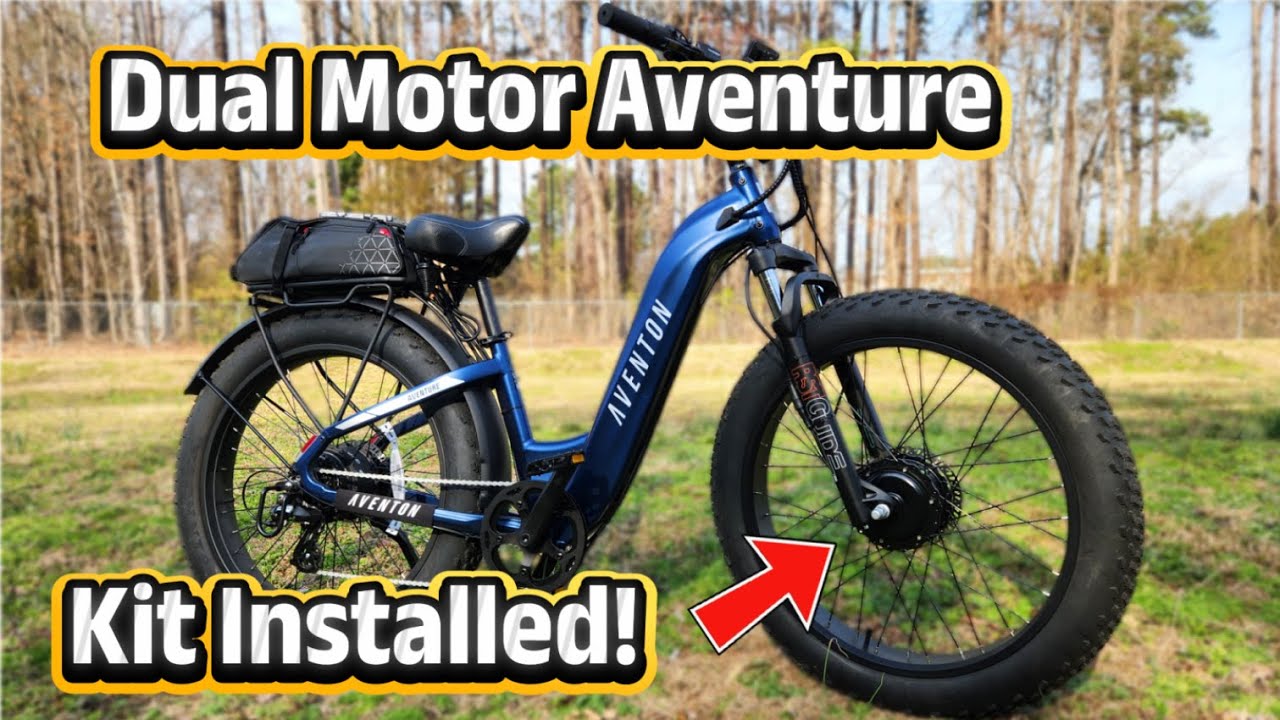 Полноприводный Aventon Aventure: установка комплекта переднего двигателя