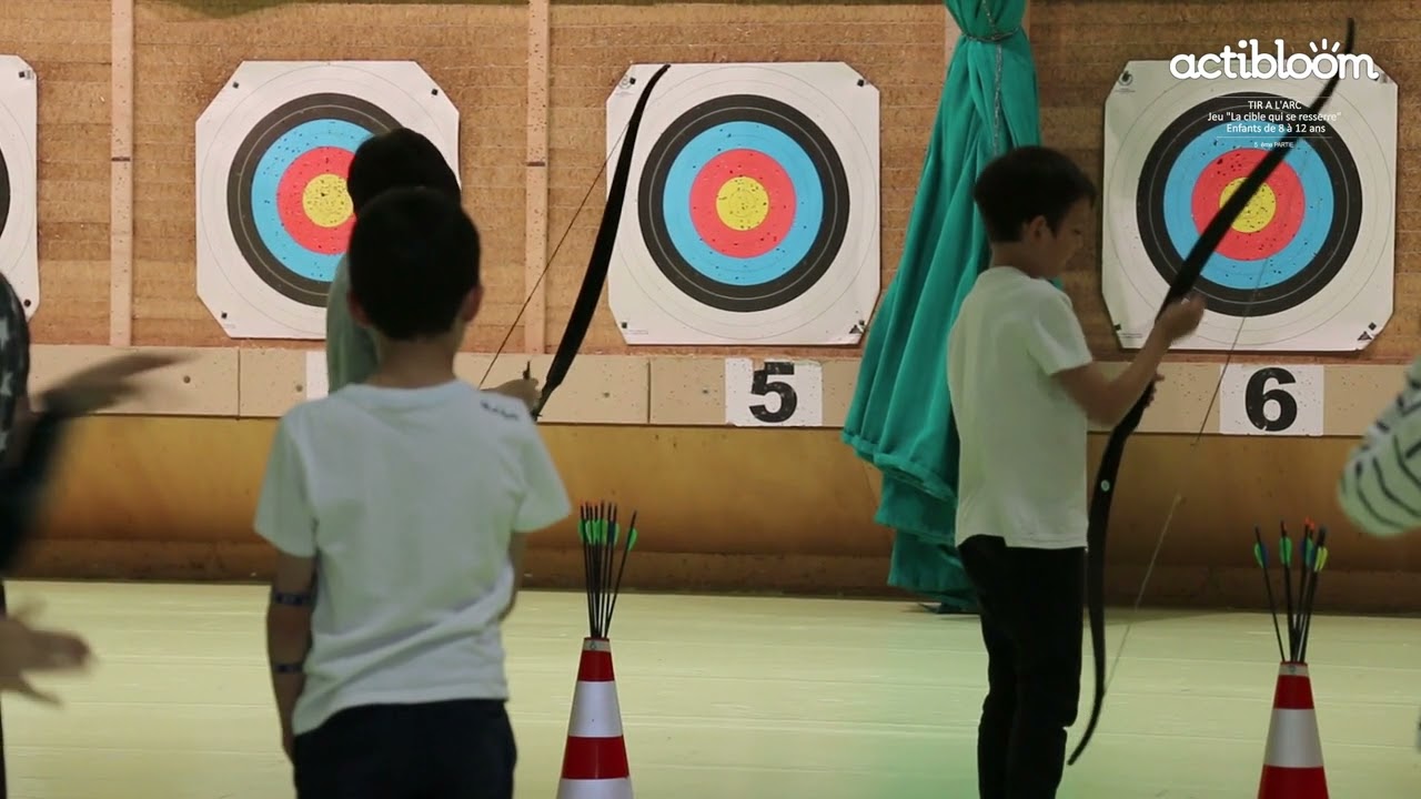 TIR A L’ARC, Le jeu des cibles en couleur, Enfants de 8 à 12ans