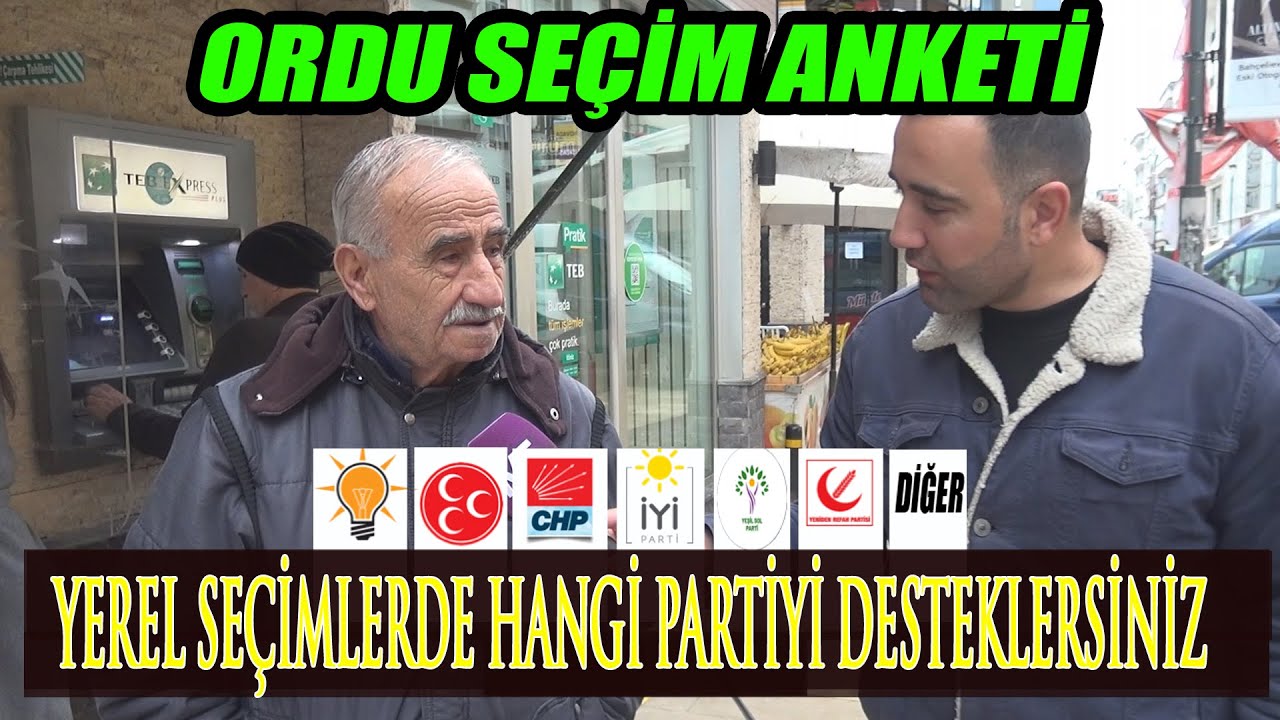 Ordu Seçim Anketi | Yerel Seçimlere Günler Kala Vatandaşlar Seçimini Yaptı