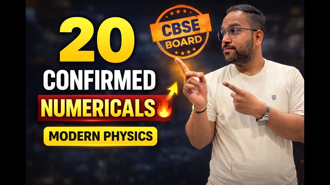 🔥 20 Most Important Modern Physics Numericals | CBSE Class 12 Boards 2026 | 100% Exam Sure Questions
