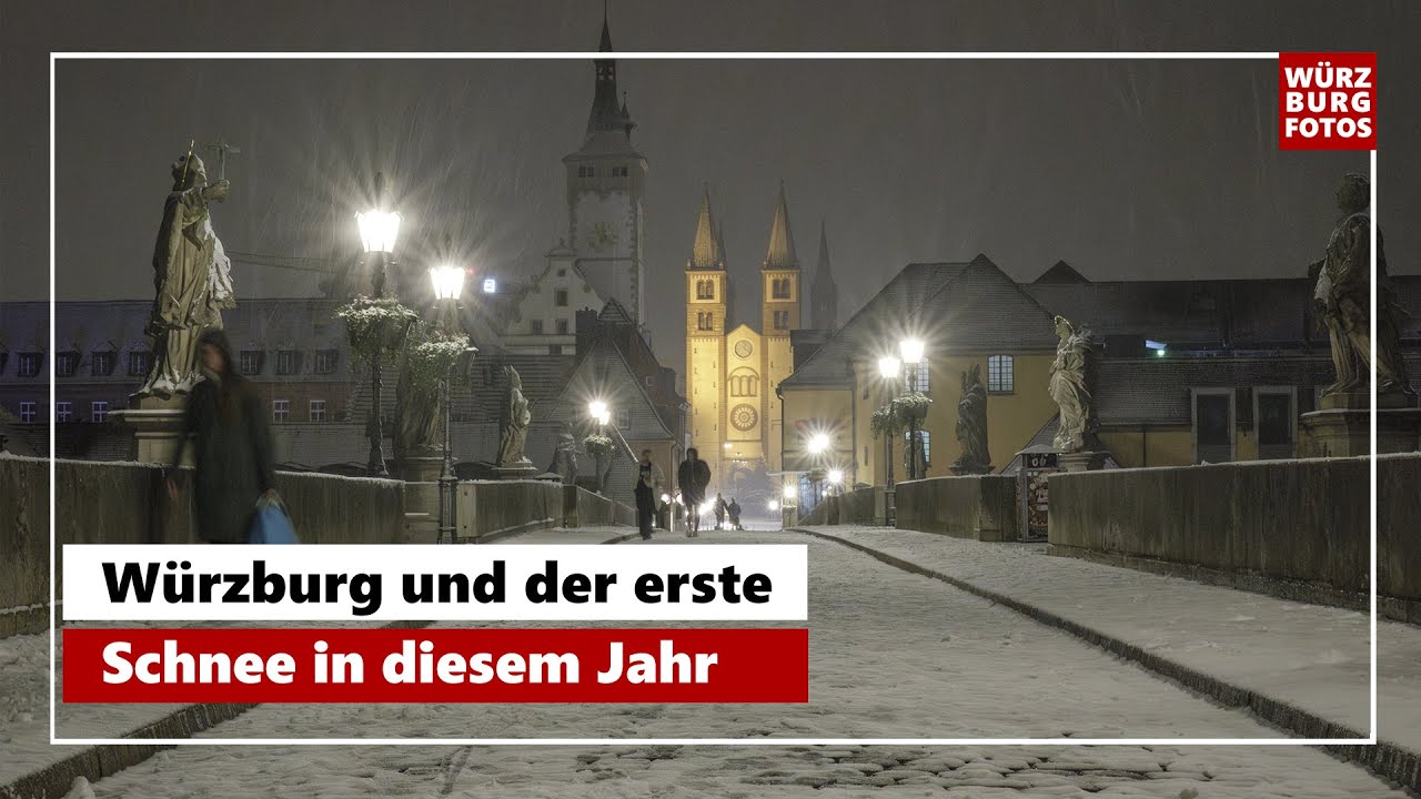 Würzburg und der erste Schnee in diesem Winter