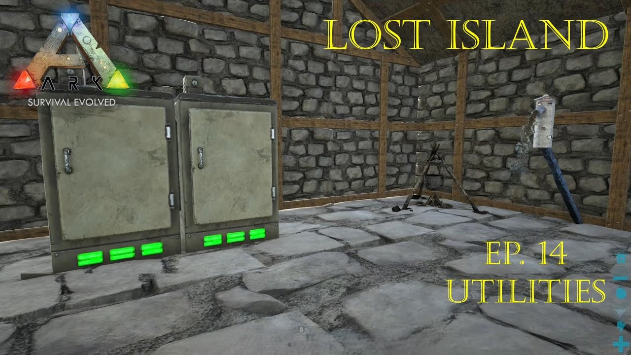 Ark Survival Evolved: Lost Island Ep. 14 Utilities - Water and Electric