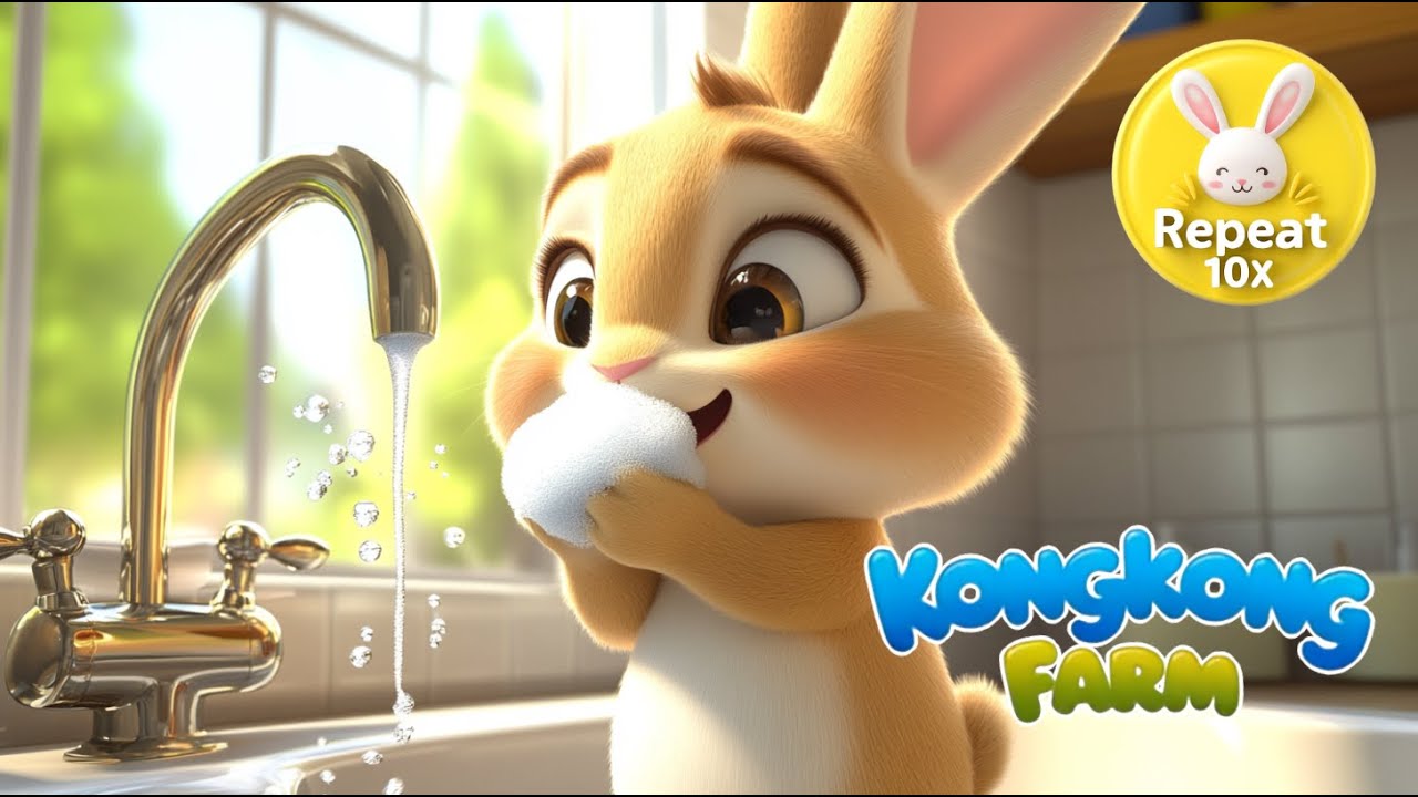 Wash, Wash, Wash Your Hands! 🧼 | Handwashing Song for Kids – Repeat 10x