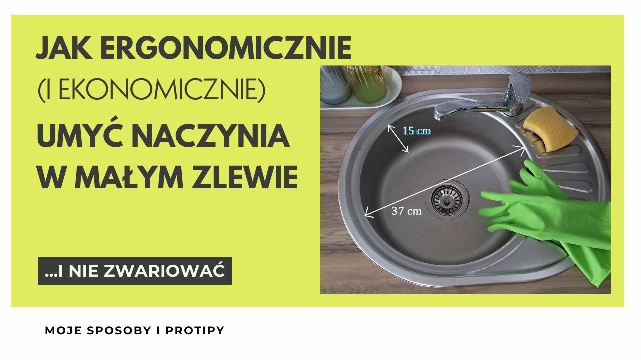 🧼🍽🫧 Jak myję naczynia w bardzo małym zlewie 🧼🍽🫧 || Kuchnia na patencie #1