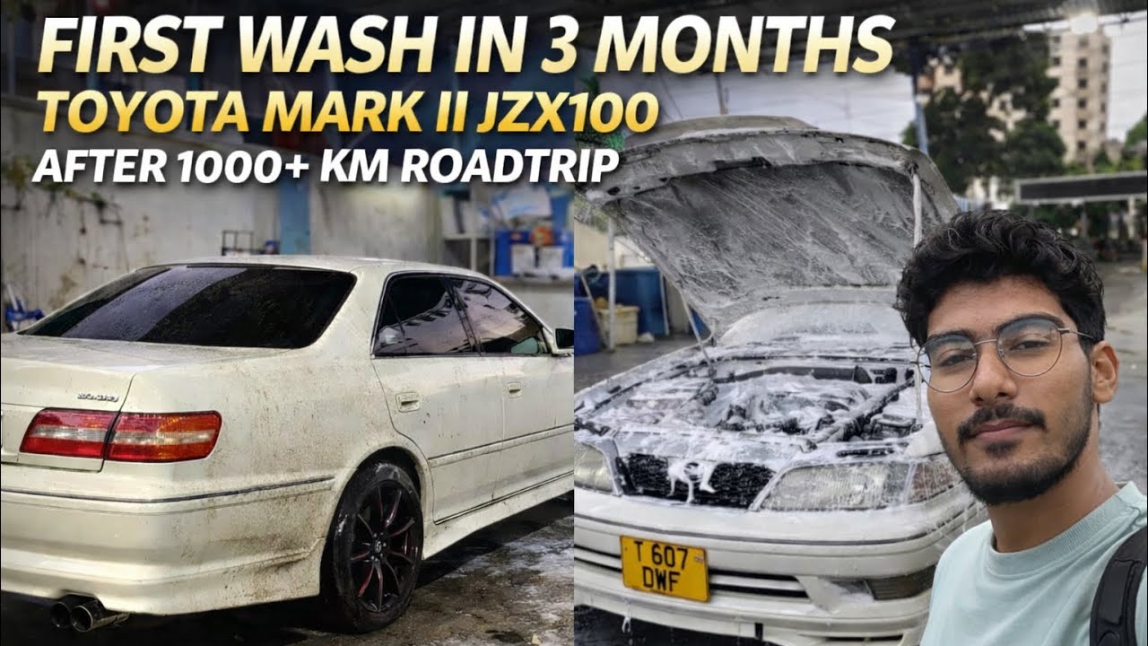 First Wash After 1000KM Roadtrip 😱 | Toyota Mark II JZX100 Transformation