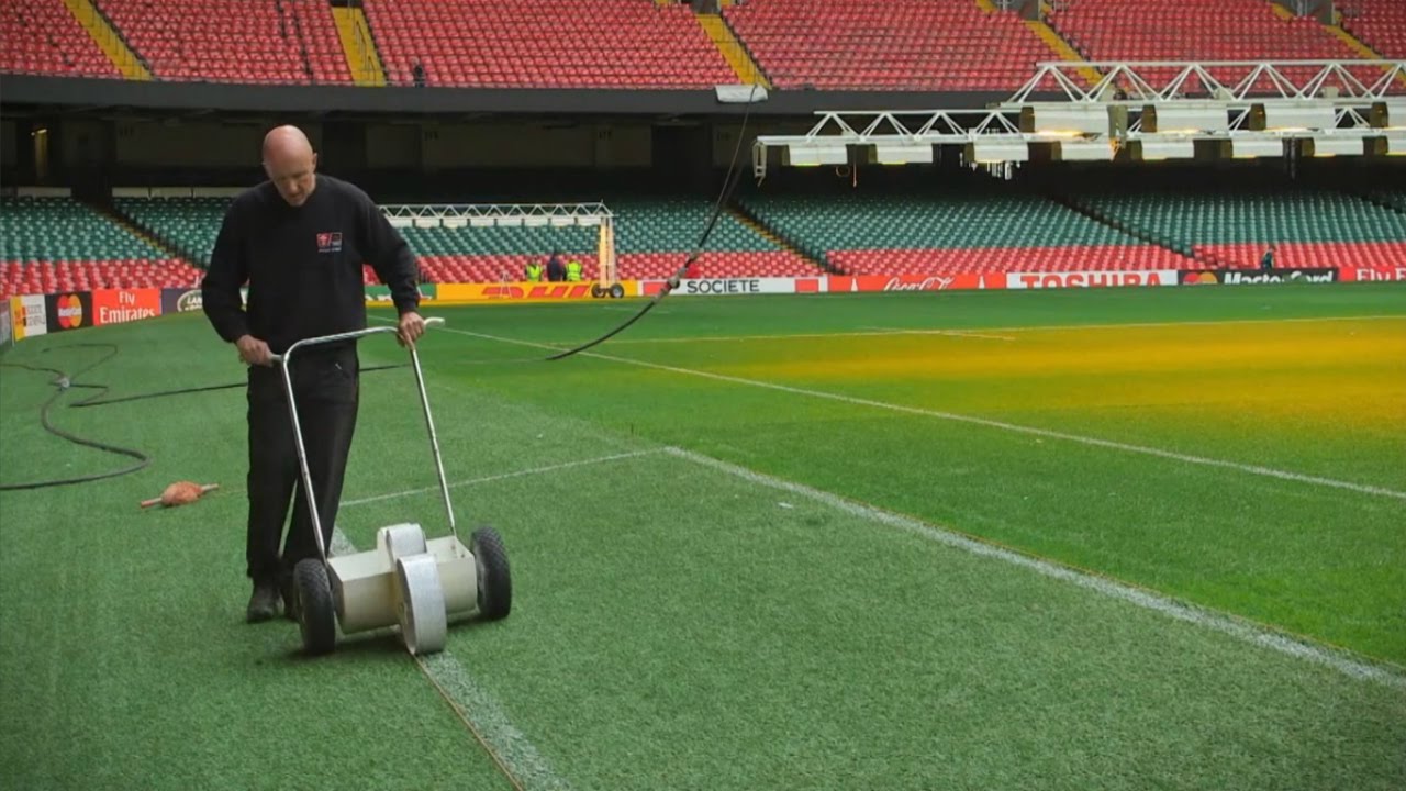 How Millennium Stadium groundsmen keep their pitch immaculate