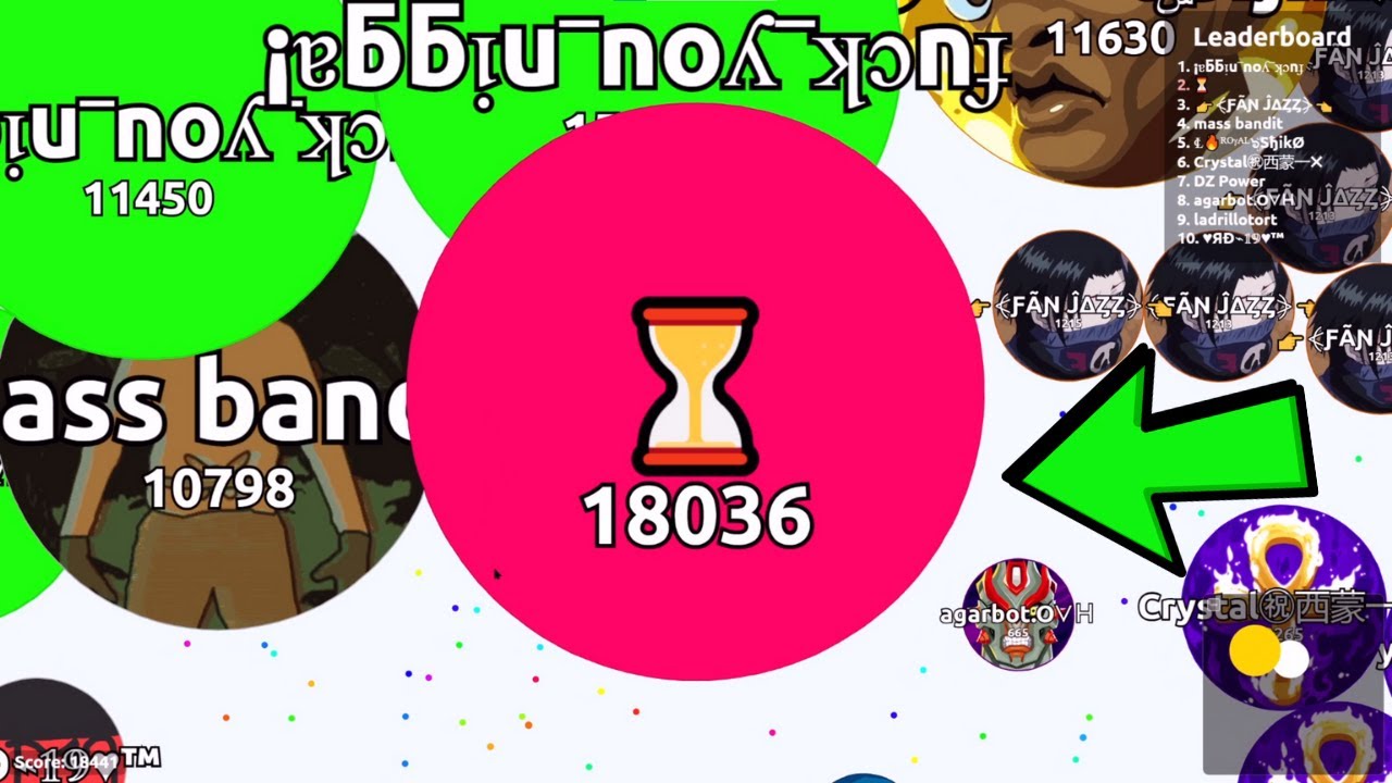 Agar.io - Endless Fights Against Teams (Agar.io Solo Highlights in FFA/EXP #8)