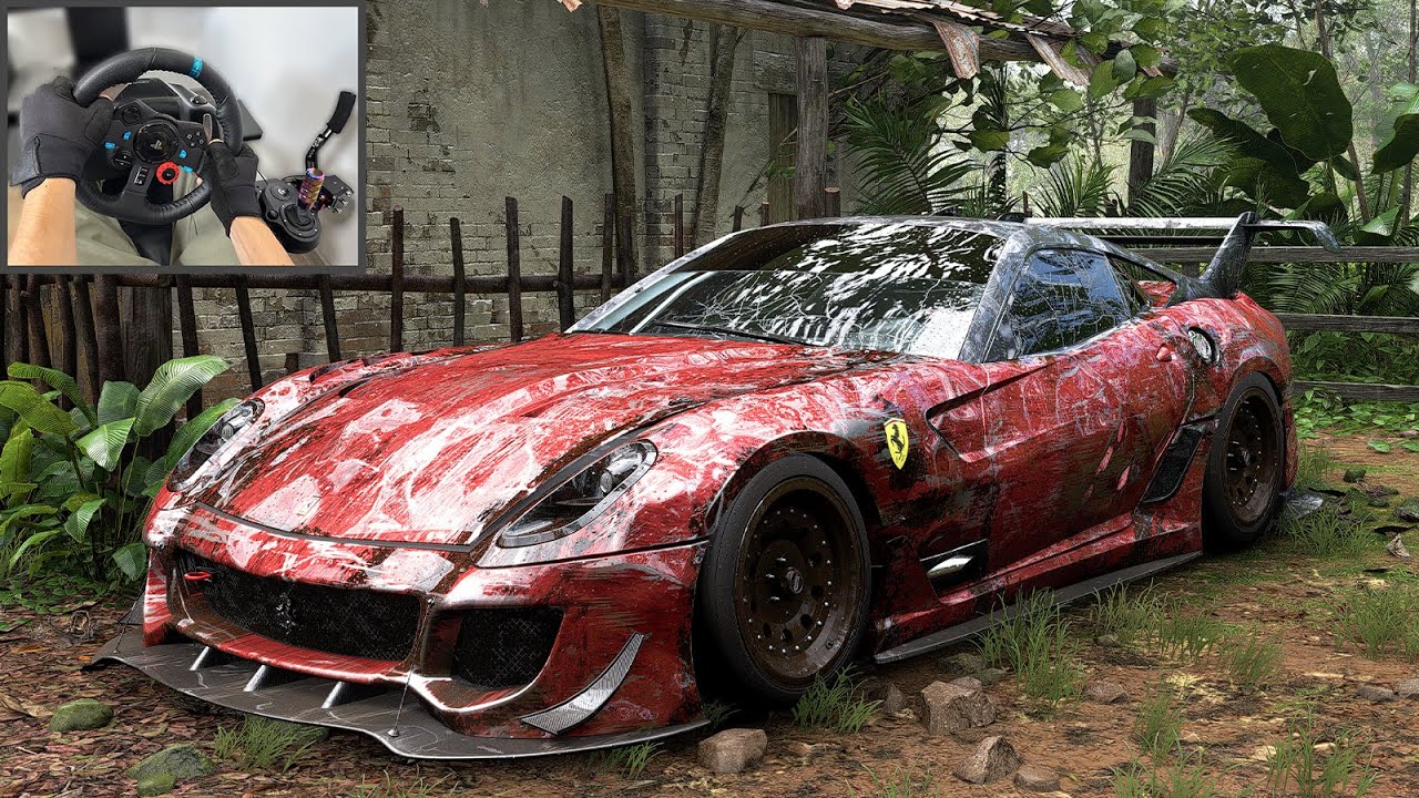 Rebuilding Ferrari 599XX Evo in Forza Horizon 5 – Ultra Realistic Wheel Gameplay