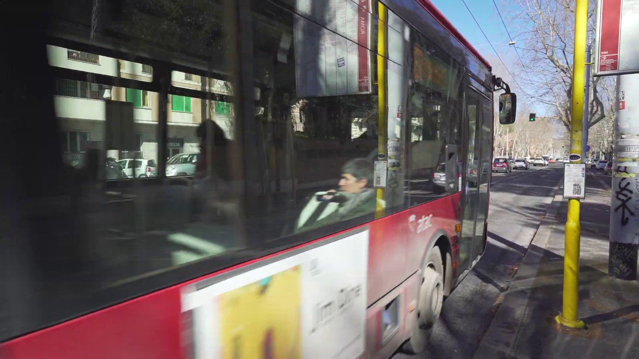 Italy, Rome, tram + bus ride from Regina Margherita to Nomentana