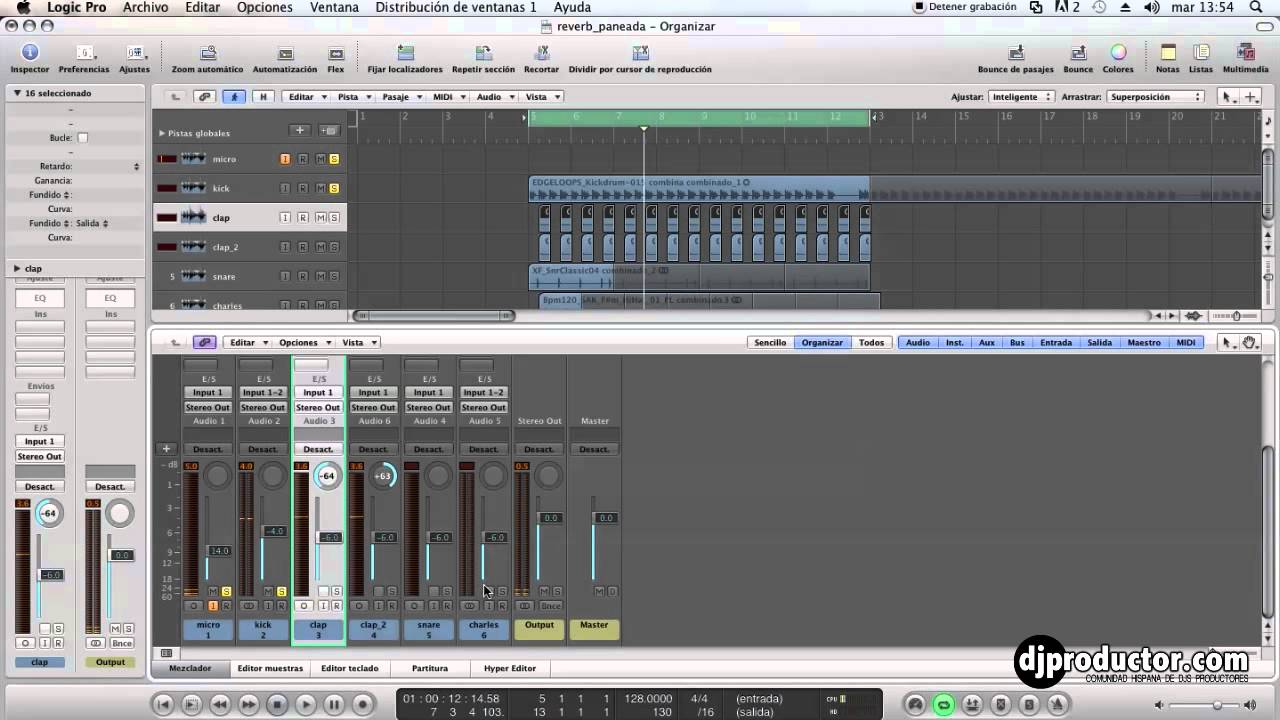 Tutorial Logic en español: Cómo lograr espacialidad en la mezcla del sonido sin efectos.