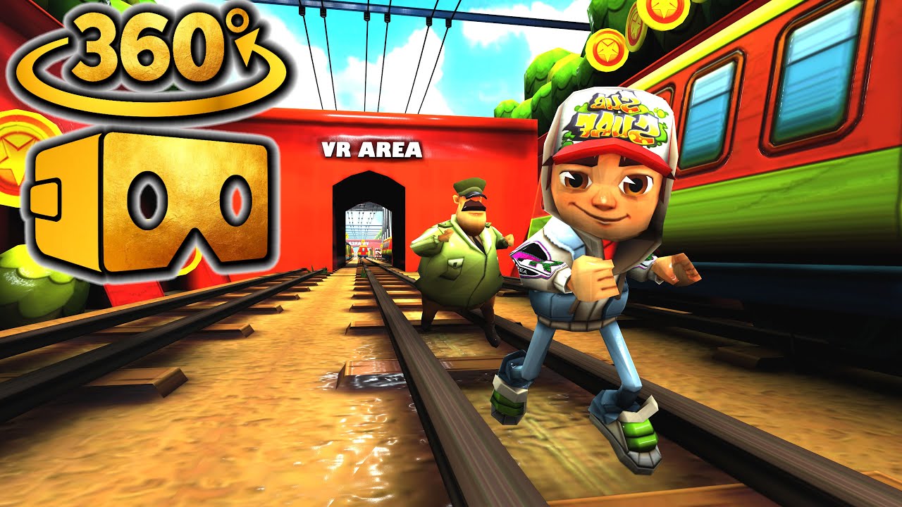 360° SUBWAY SURFERS VIDEO | Virtual Reality Experience VR AREA