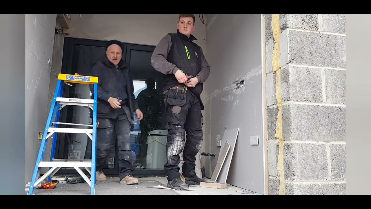 First Fix Electics With Eden Electric, plus plaster boarding.