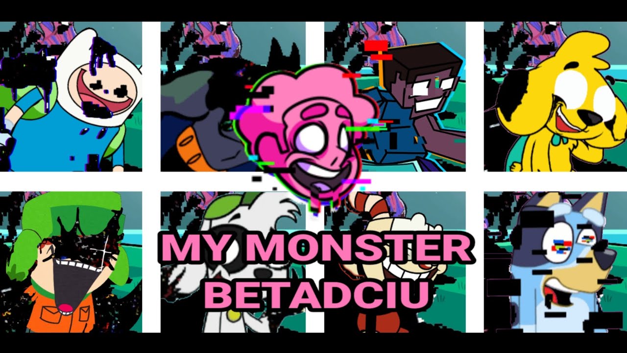 FNF My Monster but every turn a different character is used 🎶 [FNF PIBBY CORRUPTED STEVEN]