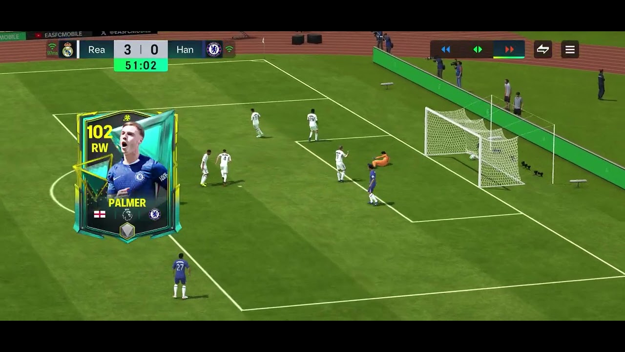 Playing fc mobile with my 108 rated team