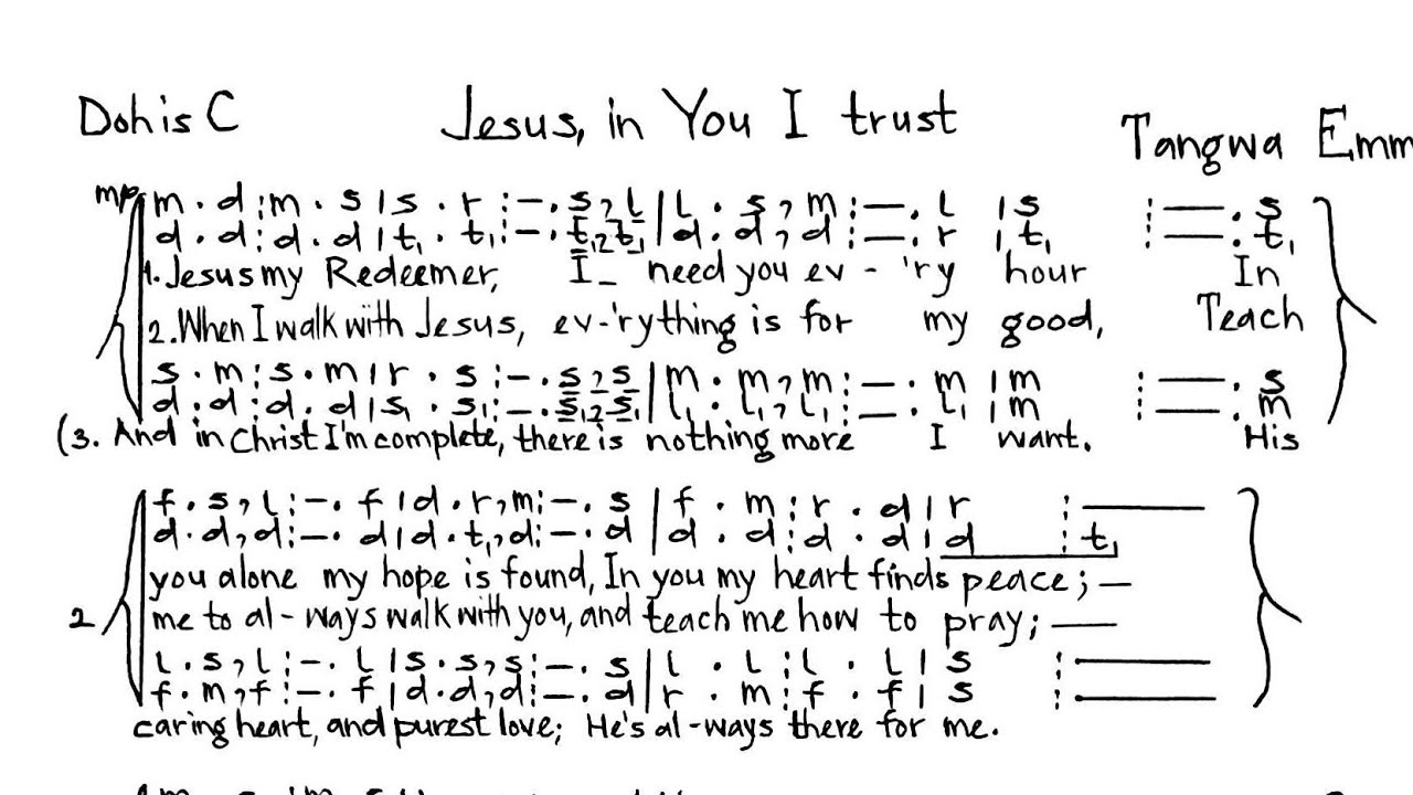 Jesus, in you I trust - Tangwa Emmanuel