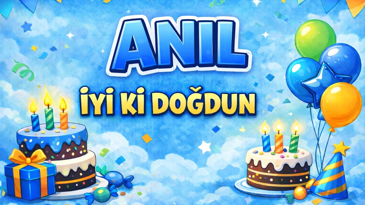 İyi Ki Doğdun ANIL | İsim’e Özel Doğum Günü Şarkısı | Happy Birthday ANIL