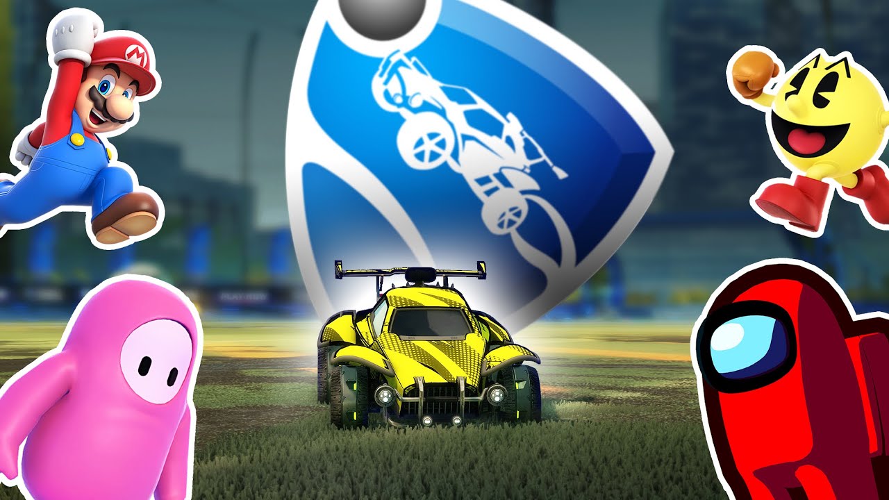 Rocket League, but it's Among Us, Mario Kart, Fall Guys & other games...