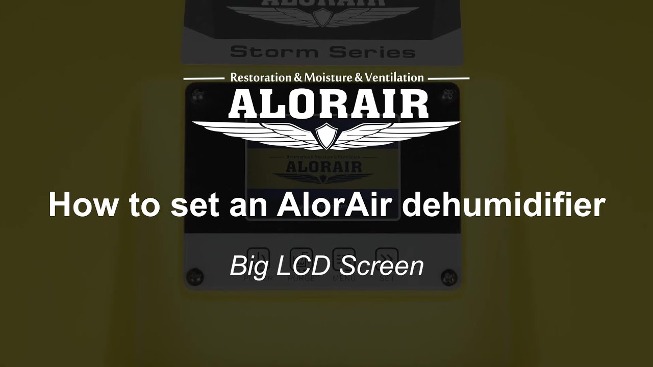 How to Use a Dehumidifier with The Big LCD Screen