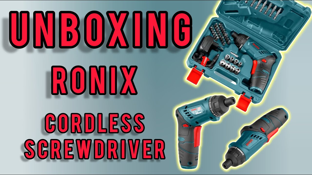ASMR UNBOXING Ronix cordless screwdriver