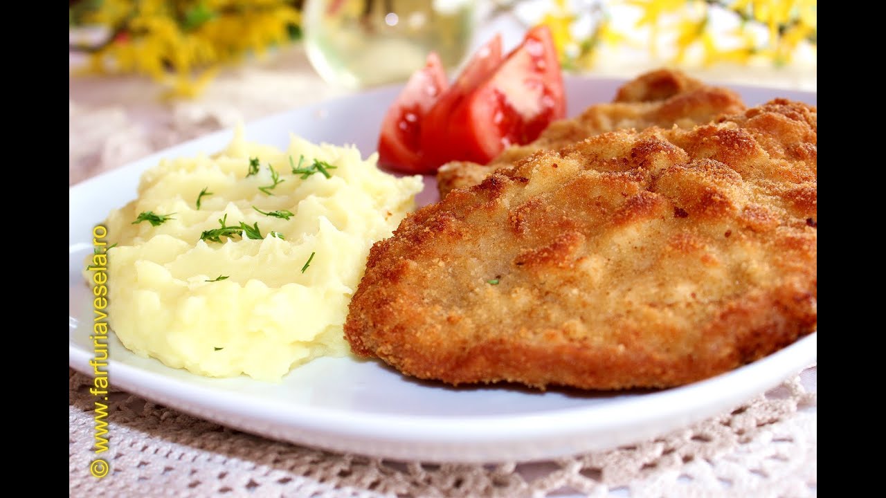Snitele de porc cu pesmet | Farfuria vesela