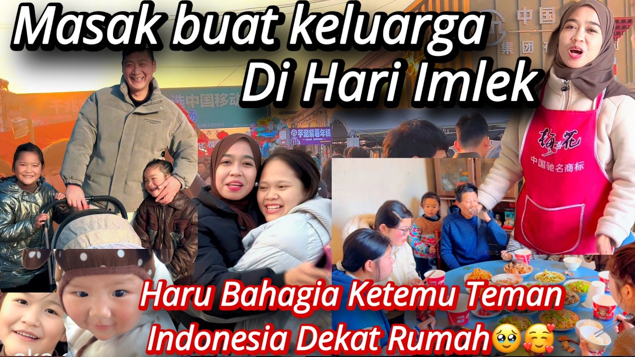 MASAK BEBERAPA MENU UNTUK KELUARGA DI HARI IMLEK, KETEMU TEMAN SESAMA INDONESIA BAHAGIA SEKALI 