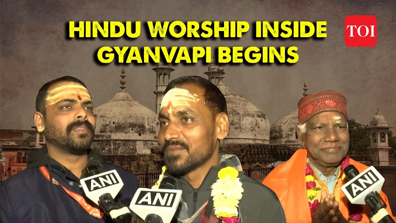 Historic Moment at Gyanvapi Mosque: Hindu Puja begins at basement after court order | Kashi-Varanasi