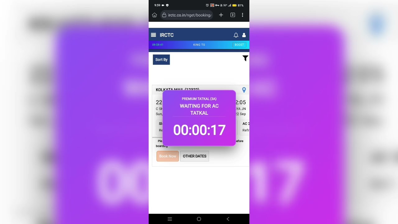 CSMT to GAYA 3AC Tatkal Ticket Booking (Live Proof) | 19 Sep 2026 How to Book Confirm Tatkal Ticket