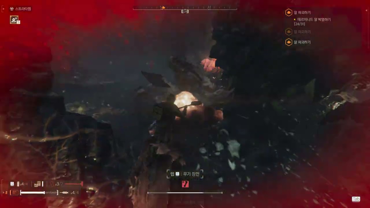 Helldivers 2 - 럽처 변종 알 파괴 10단 솔플 망치+보급팩 Rupture bugs destroy eggs solo play with hammer