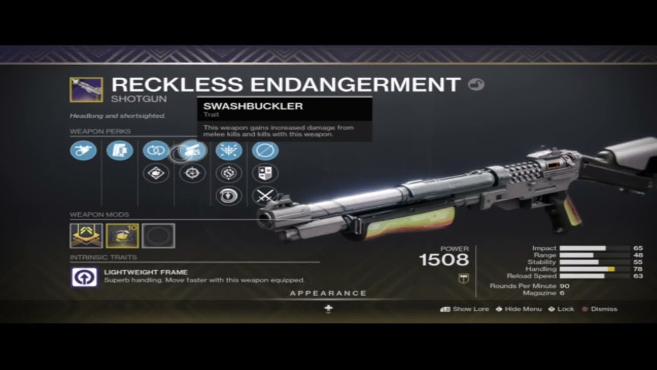 RECKLESS ENDANGERMENT  (DESTINY 2: THE WITCH QUEEN)
