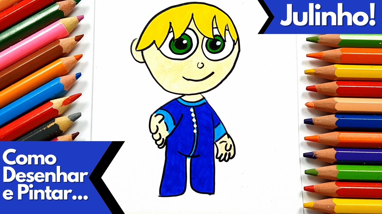 Como Desenhar e Pintar Julinho dos Pequerruchos