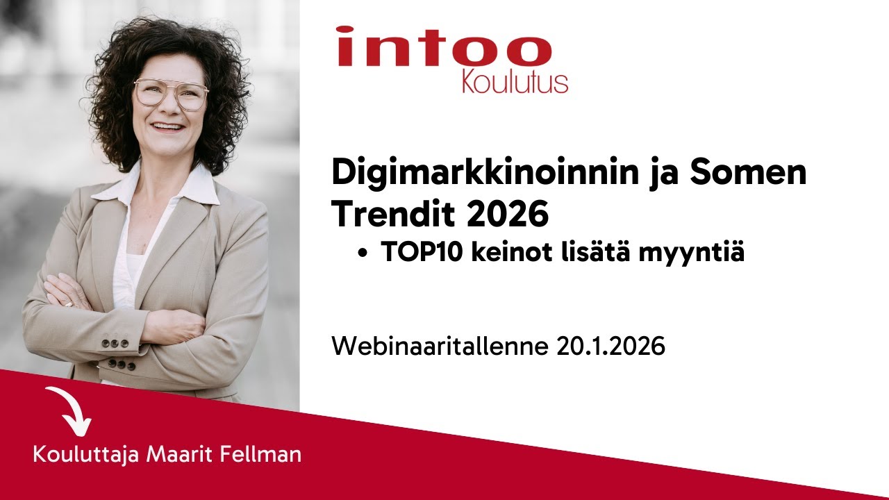 Digimarkkinoinnin ja Somen Trendit 2026 - Webinaaritallenne, 20.1.2026