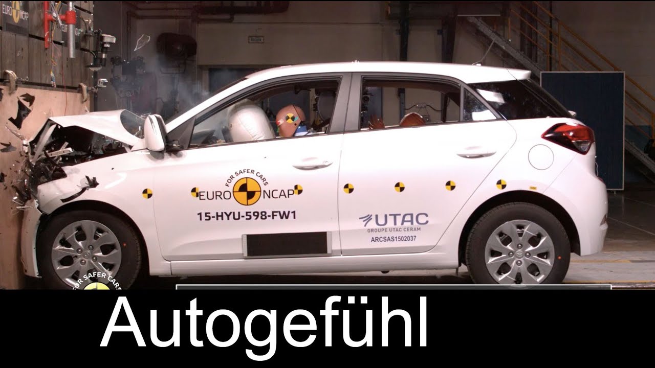 Hyundai i20 Crash Test 2015/2016 4 stars Euro NCAP - Autogef&uuml;hl