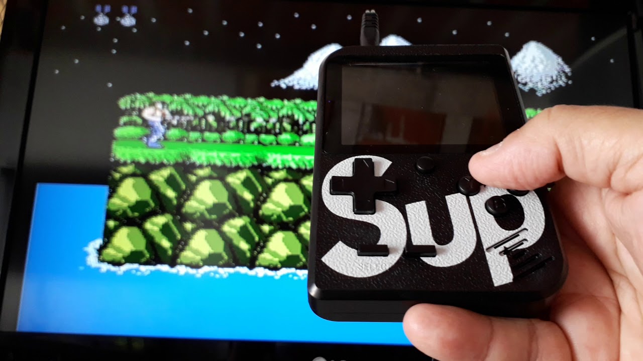 Mostrando o funcionamento do portátil SUP 400 in 1 -  nintendo 8 bits