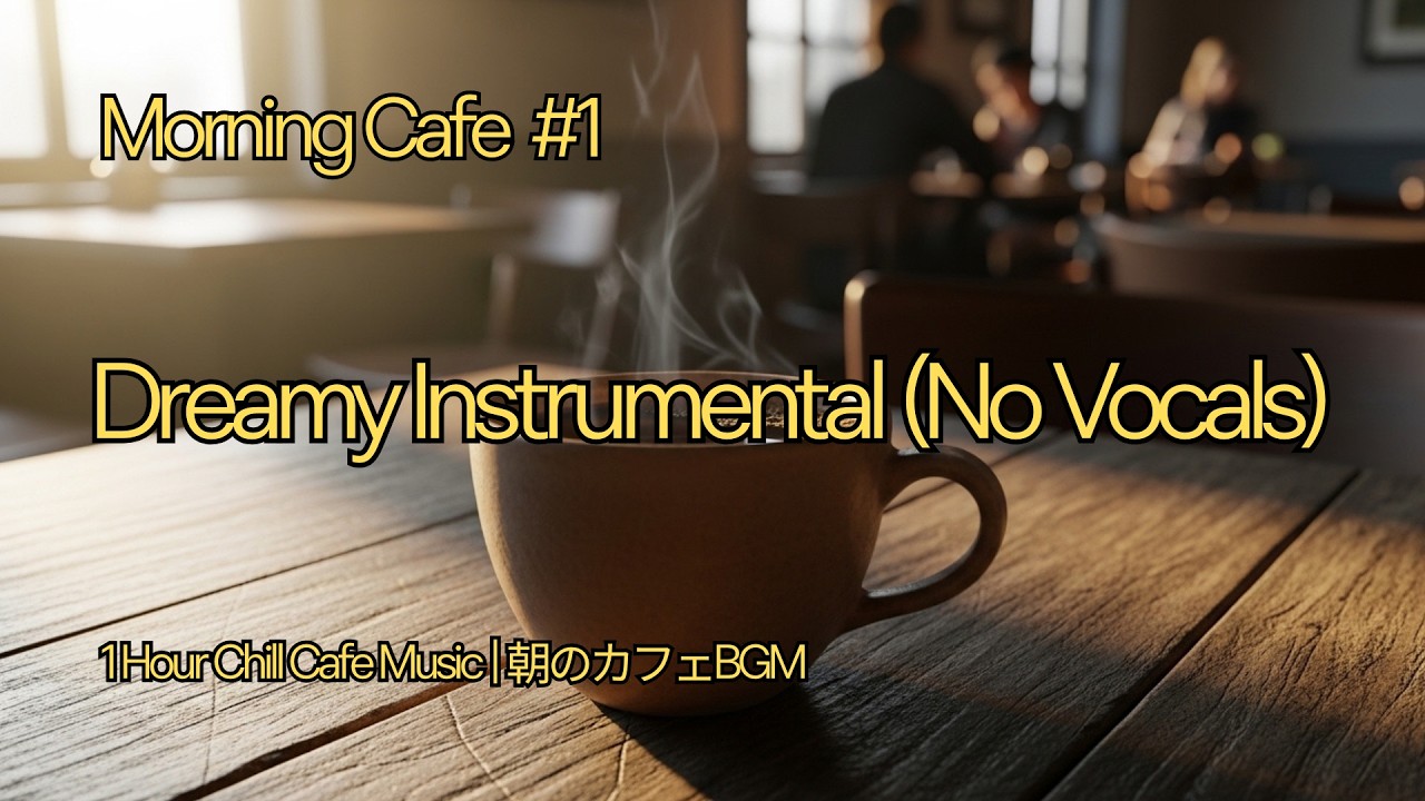 [1 HOUR] Bright Morning Cafe ☕ Dreamy Instrumental for Focus & Healing (No Vocals) [朝のカフェBGM / 癒し]