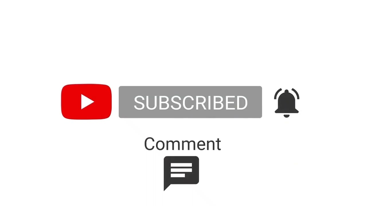 white background subscribe clip/ button