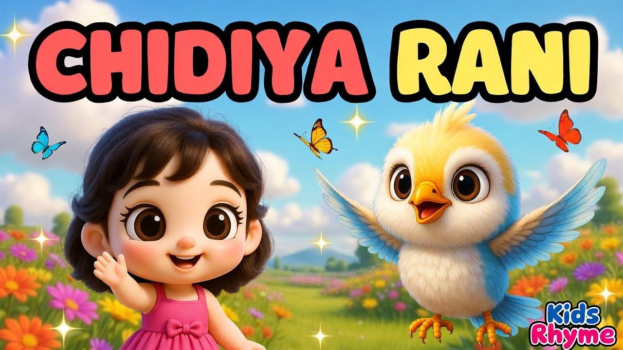 चिड़िया रानी 🐦 | Chidiya Rani Rhyme🐤 | Fun Kids Rhyme in Hindi | Cute Bird Song for Kids @MrBeast 