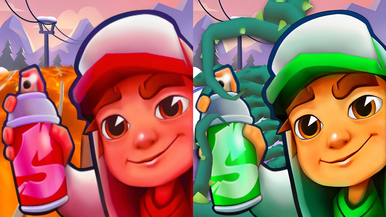 Subway Surfers Winter Xtreme 2026 : Floor Is Lava 🆚 Plant Invasion No Floor Challenge Comparison