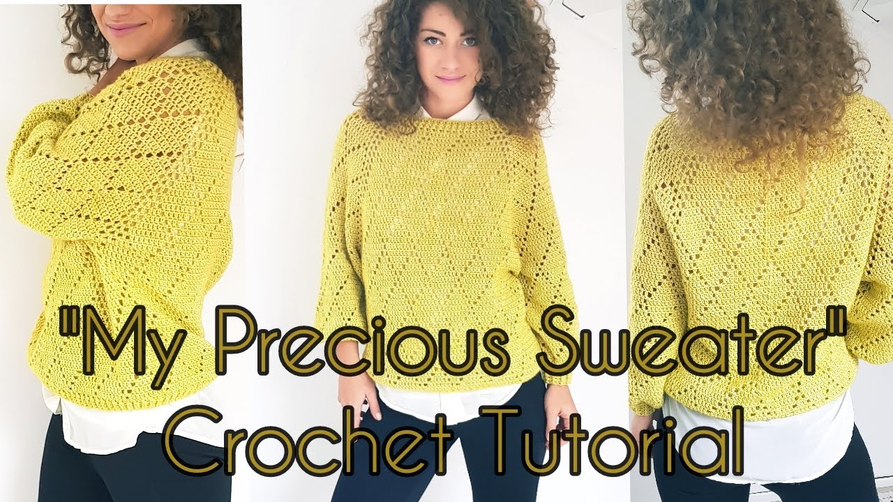 My precious Sweater crochet tutorial