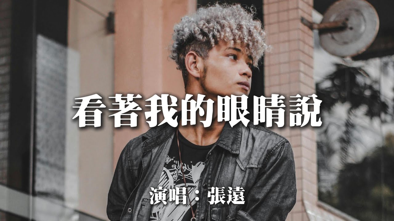 張遠 - 看著我的眼睛說『來 你看著我的眼睛說 你從沒愛過我 再看著我的眼睛說 你一點都不難過』【動態歌詞MV】