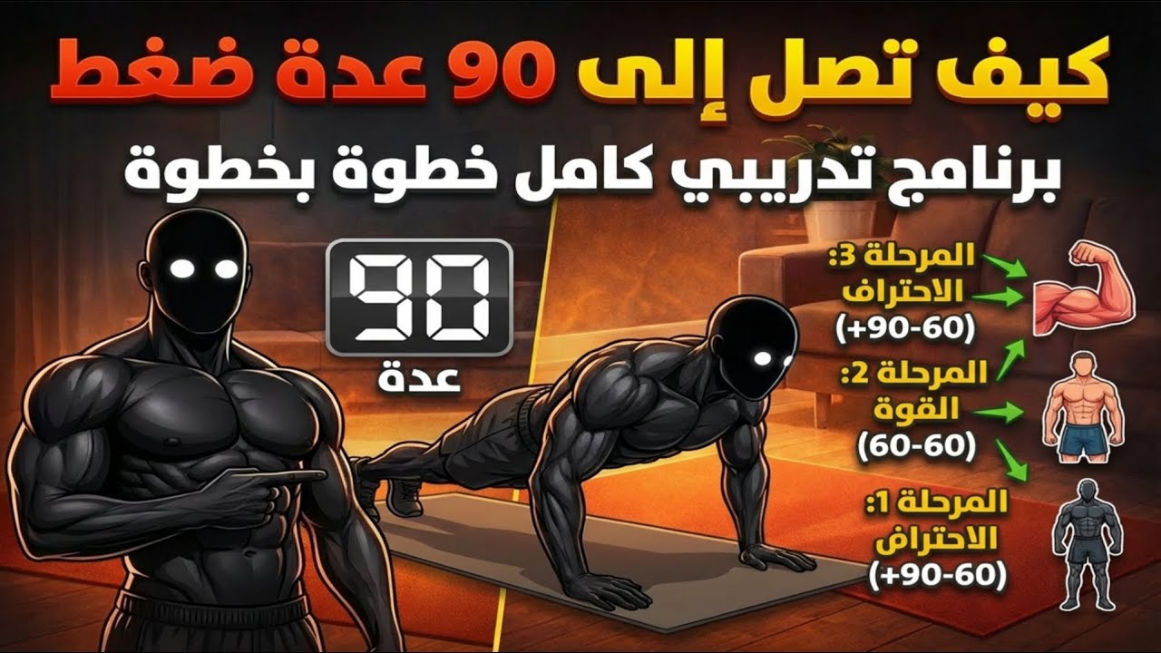 كيف تصل إلى 90 عدة ضغط بدون جيم