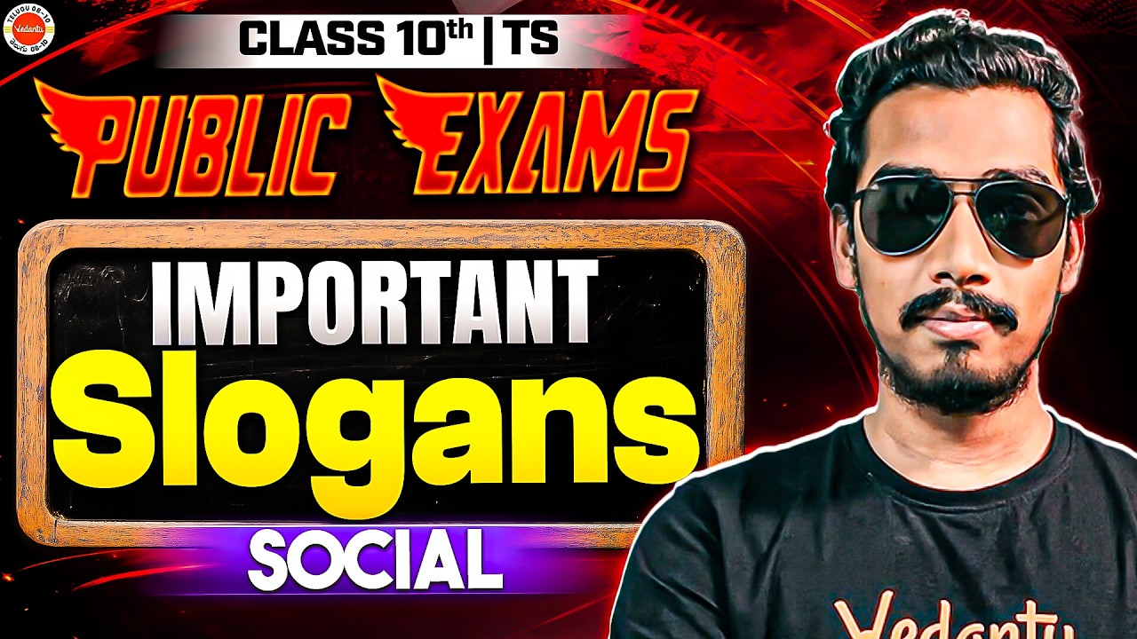 TS Class 10 Social: Most Important Slogans for Public Exams 2026 📢 | Rupesh Sir