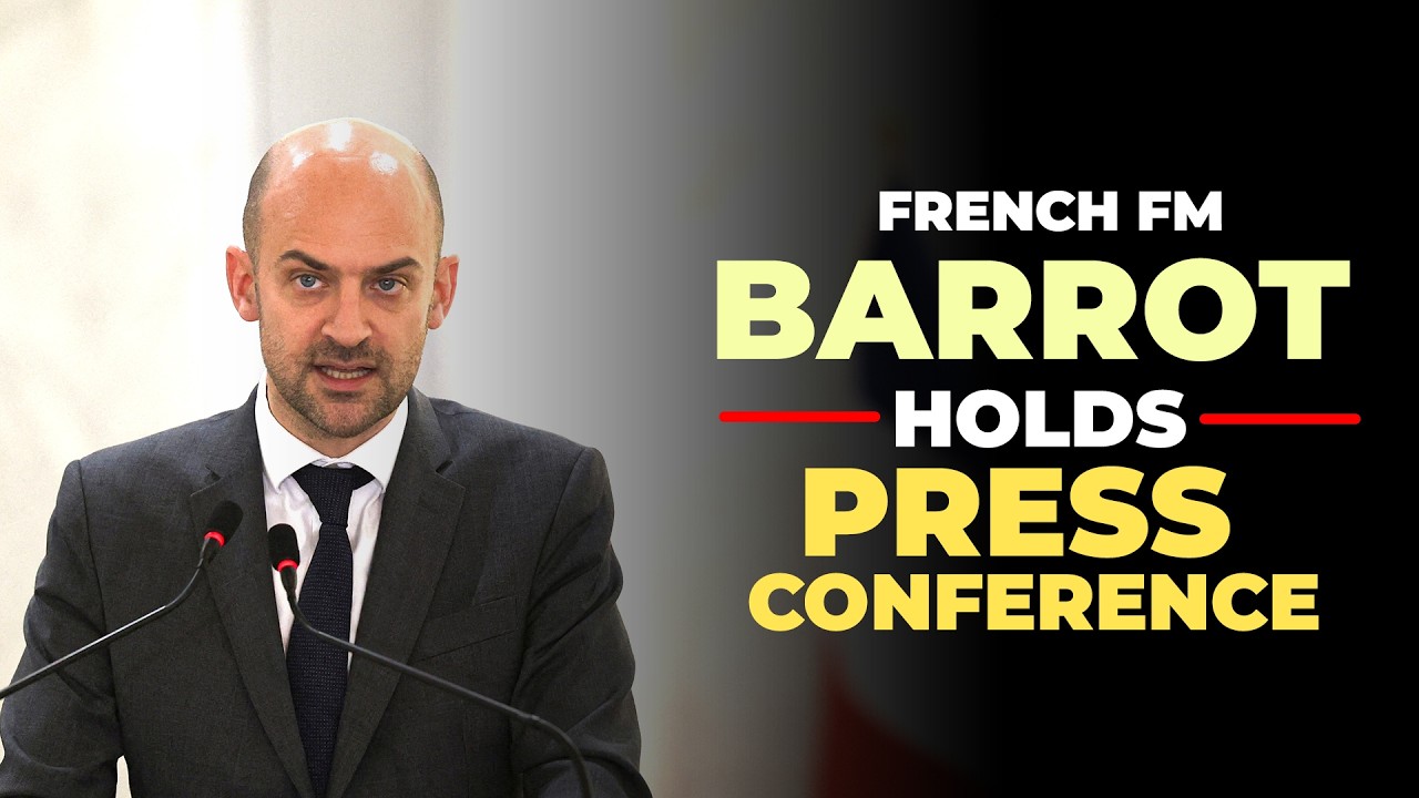 LIVE: French FM Barrot holds presser in Israel | Lebanon visit | bid to reduce tensions in Mideast