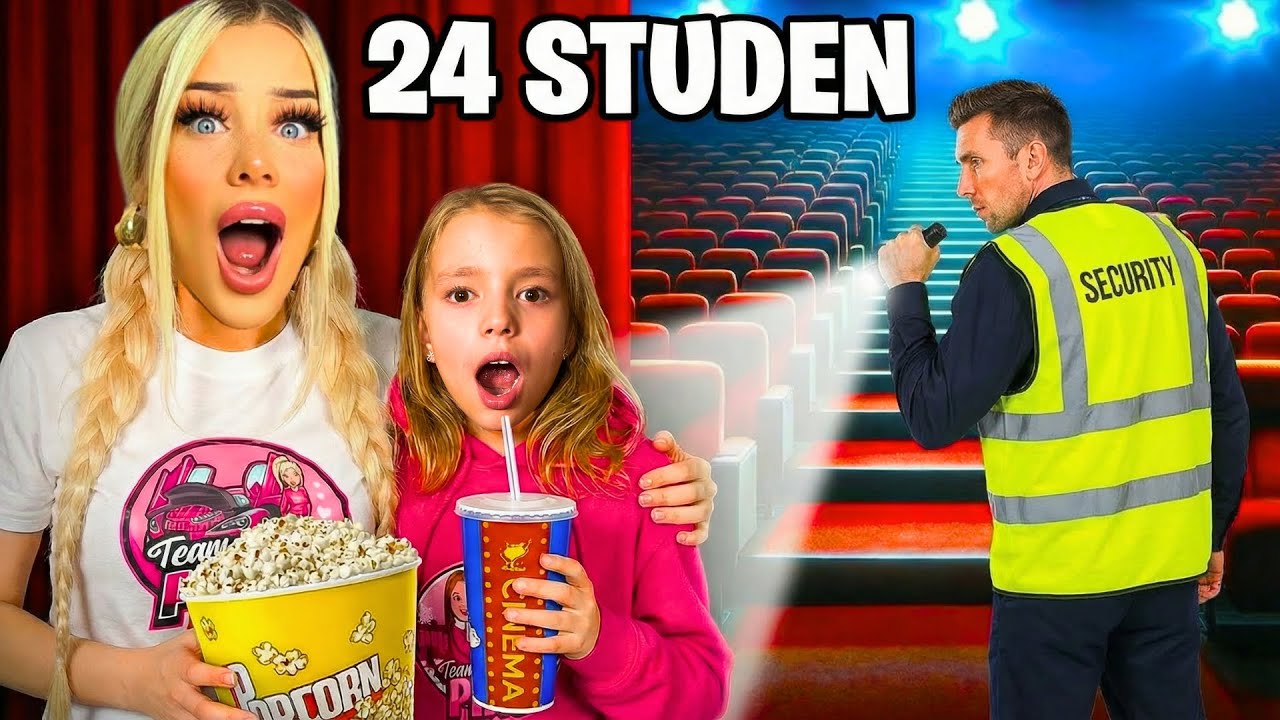 24 STUNDEN ALLEINE IM KINO 😱🍿