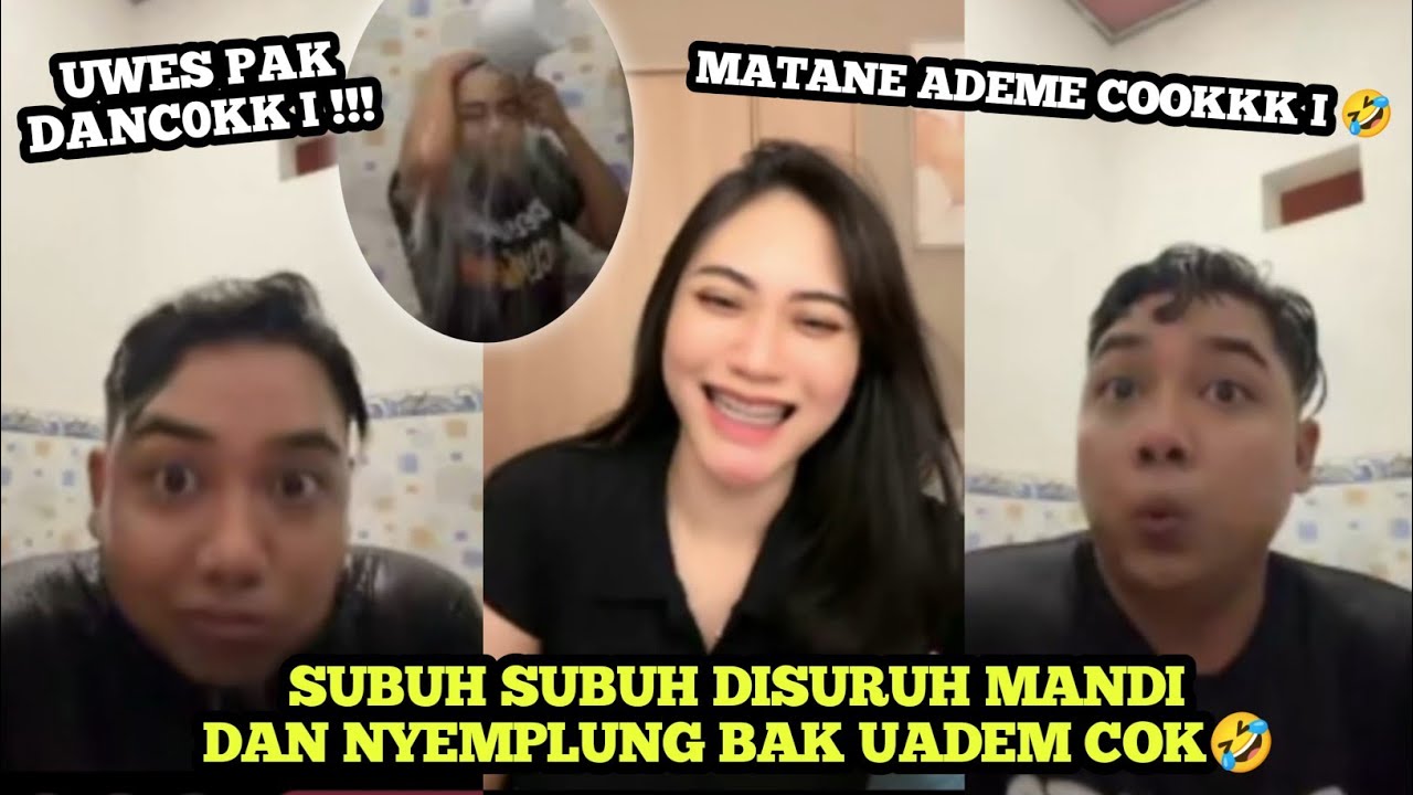 KELUCUAN FEBRI KENA CHALLENGE MANDI DAN NYEMPLUNG BAK 🤣🤣🤣 MATANE SUBUH SUBUH KON ADUS 🤣🤣🤣