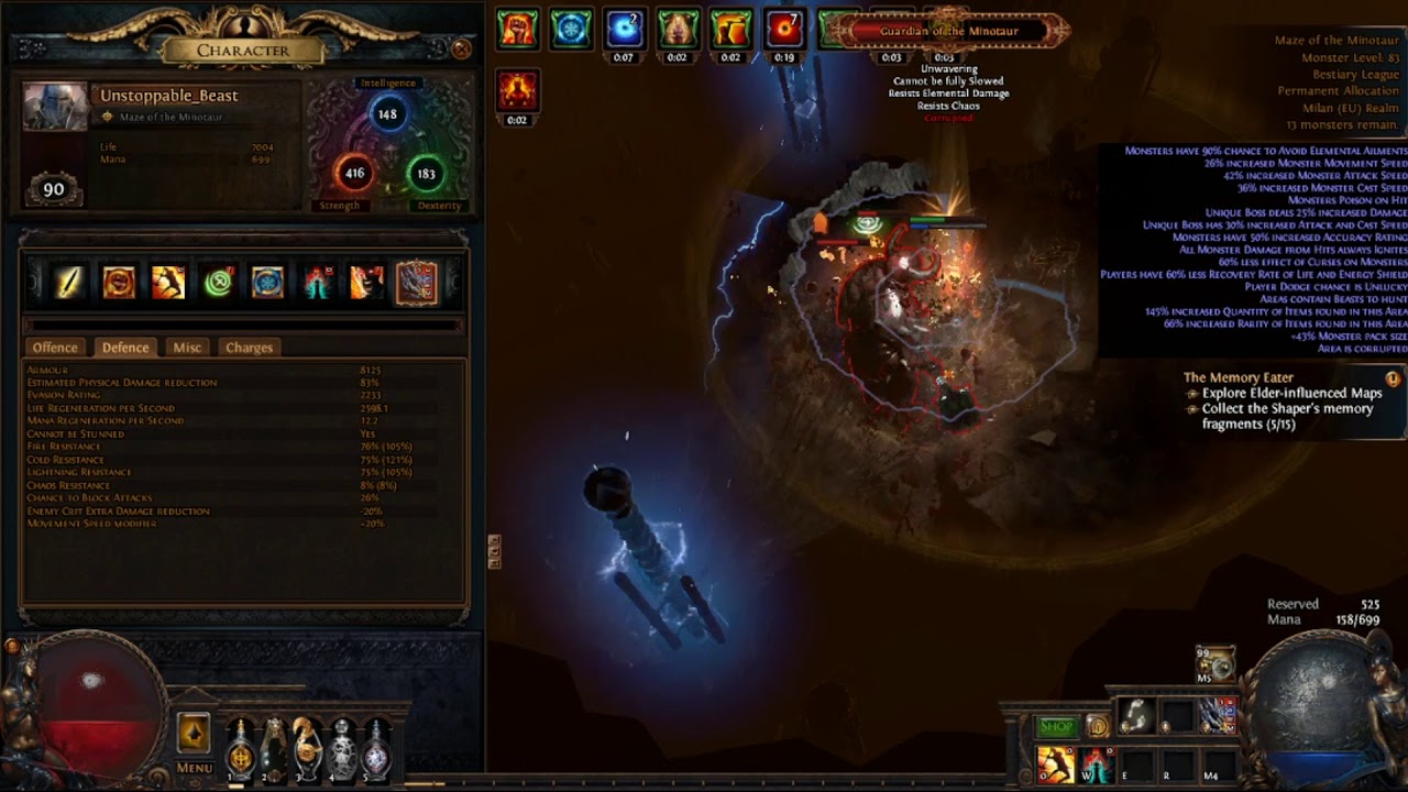 [3.2] Corrupted Mino Deathless - Over 2k Regen with 60% Less Recovery Mod