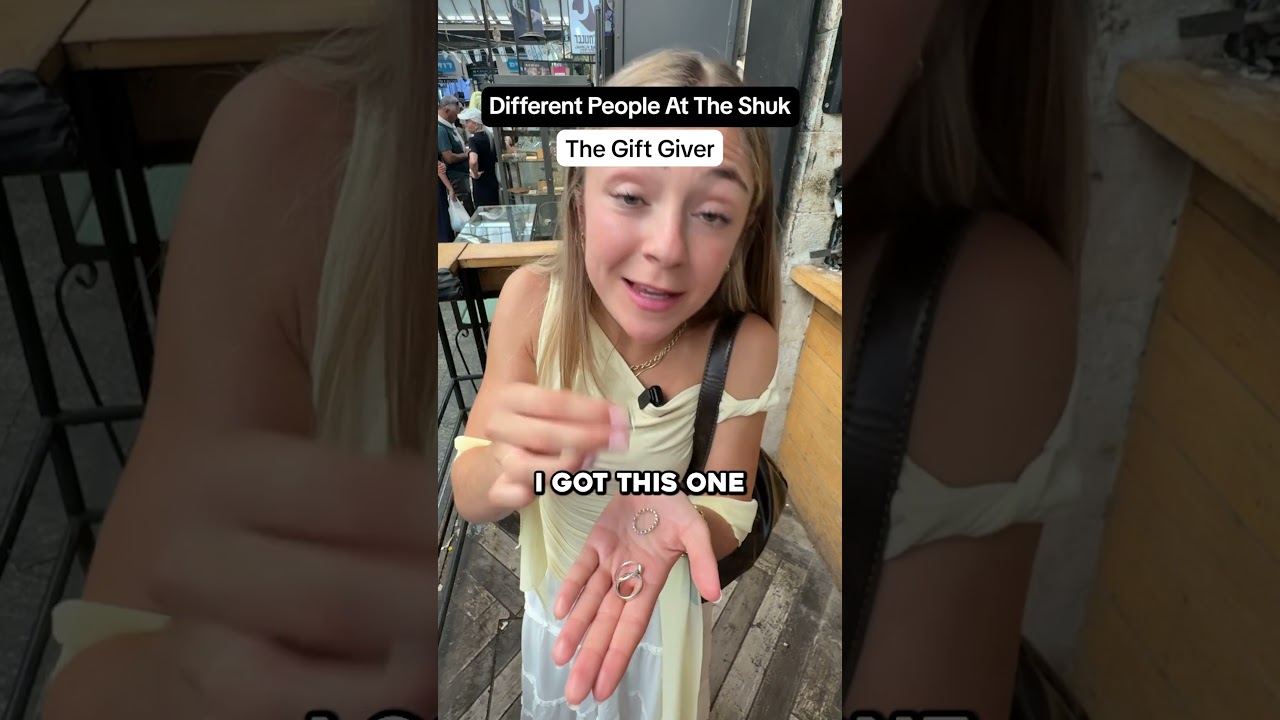 Different types of people at the Shuk🤣
