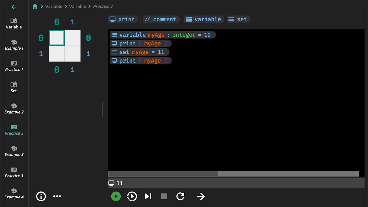 Short Programming Lesson 1 - Variables